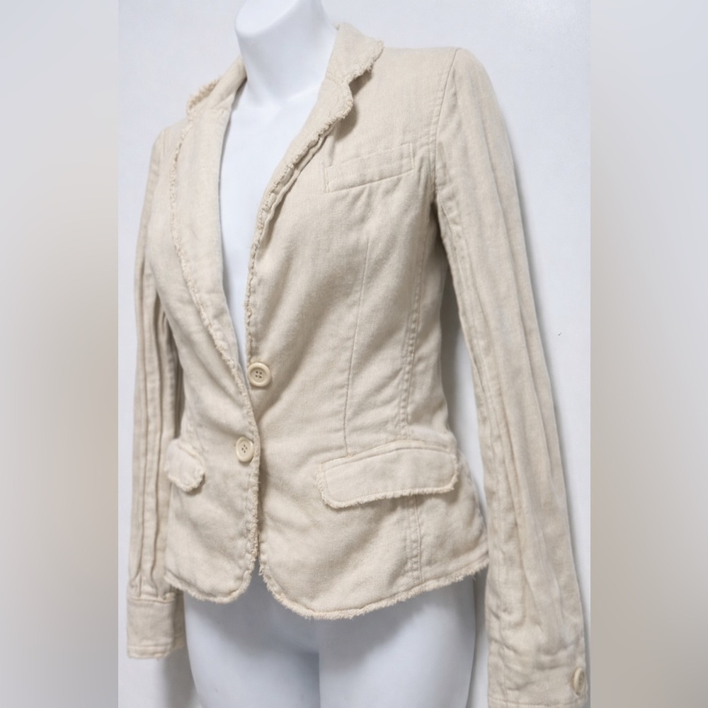 J. Crew Women's Beige Blazer Size M - Picture 2 of 6